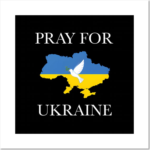 Pray For Ukraine Wall Art by theCrazyCan